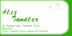 aliz tandler business card